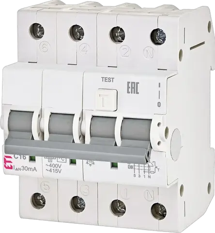 KZS-4M 3p+N A C20/0.03 120V