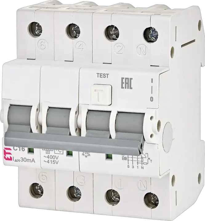 Image of KZS-4M 3p+N A C32/0.03 120V