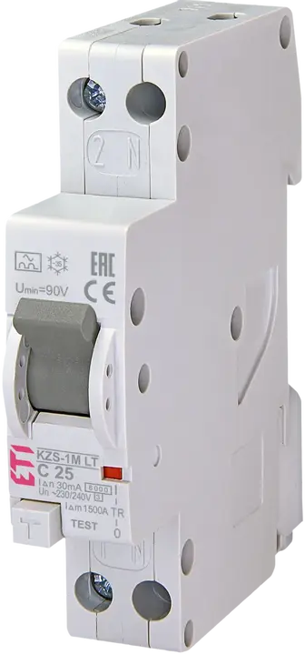 Image of *KZS-1M-LT 1p+N A C25/0.03 6kA