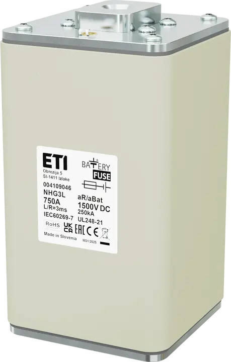 Image of NHG3L aR/aBat 750A/1500V DC AL